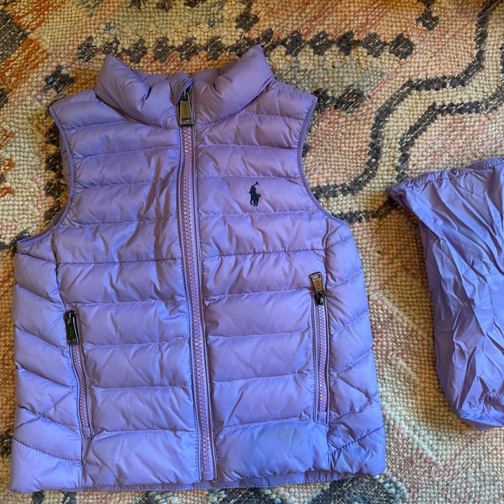 Polo by Ralph Lauren Lavender Puffer Vest